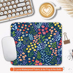 Square Mouse Pad Flowers, Personalized Premium-Textured Custom Mouse Mat Design - Image 3