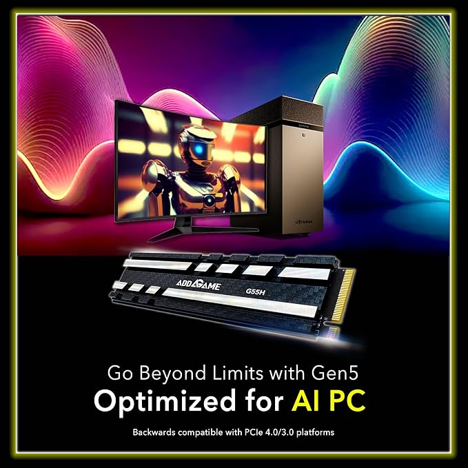 Addlink G55H 2TB PCIe 5.0 Gen5 NVMe M.2 SSD - Image 3