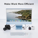 USB C HUB for iMac 24 inch 2021/2023/2024, PULWTOP USB Hub Adapter iMac - Image 6
