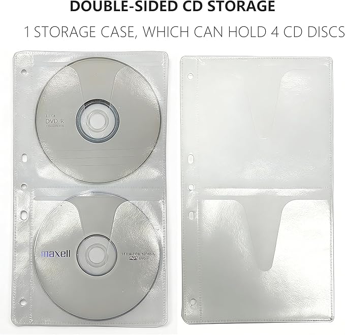 200 Pcs CD DVD Sleeves 50 Pack - Image 4