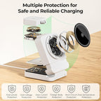 【2025 Upgraded】 Wireless Charger 3 in 1, Foldable Wireless Charging Station - Image 7