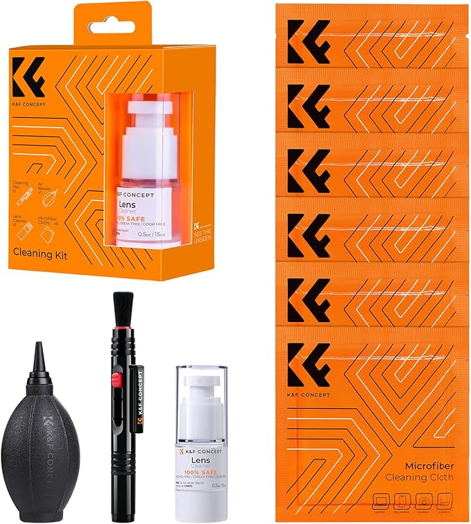 K&F CONCEPT 9-in-1 Camera Lens Cleaning Kit by KFCONCEPT