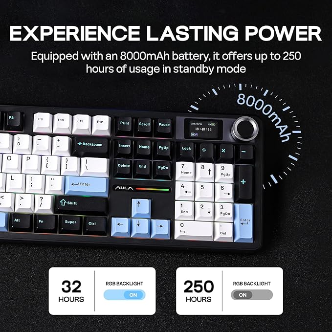 EPOMAKER X Aula F108 PRO Wireless Gaming Keyboard - Image 5