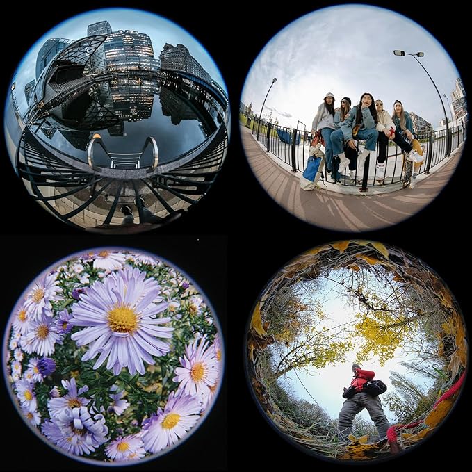 200° Fisheye Lens with 17mm Thread Universal Phone Lens Clip - Image 2