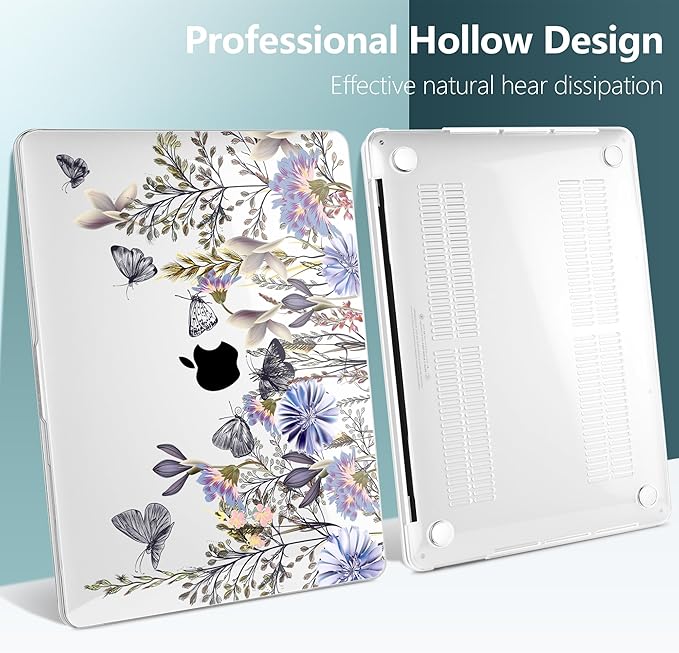 TWOLSKOO Compatible with MacBook Pro 13 inch Case 2023-2016 A2338 M2/M1 A2251 - Image 5