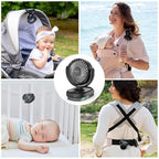 Momcozy Portable Fan with Clip | 4-Speed Mini-Fan - Image 4