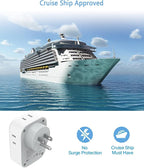 20W PD Multi Plug Adapter, TESSAN 3 USB Wall Charger Multiports, Cube Charging - Image 5
