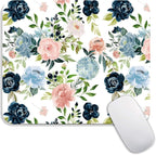 Square Mouse Pad Pretty Flowers, Personalized Premium-Textured Custom Mouse Mat by Armanza
