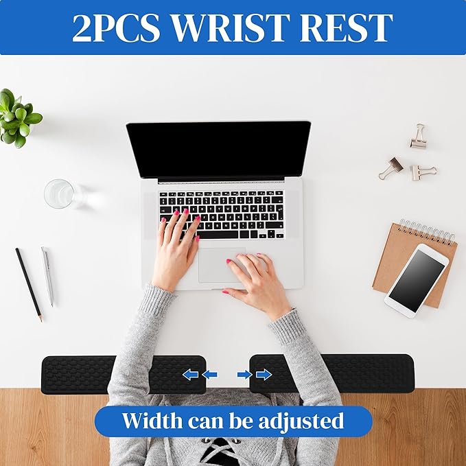 MABOZOO L-Shaped Desk Wrist Elbow Rests, Ergonomic Wrist Cushions - Image 5