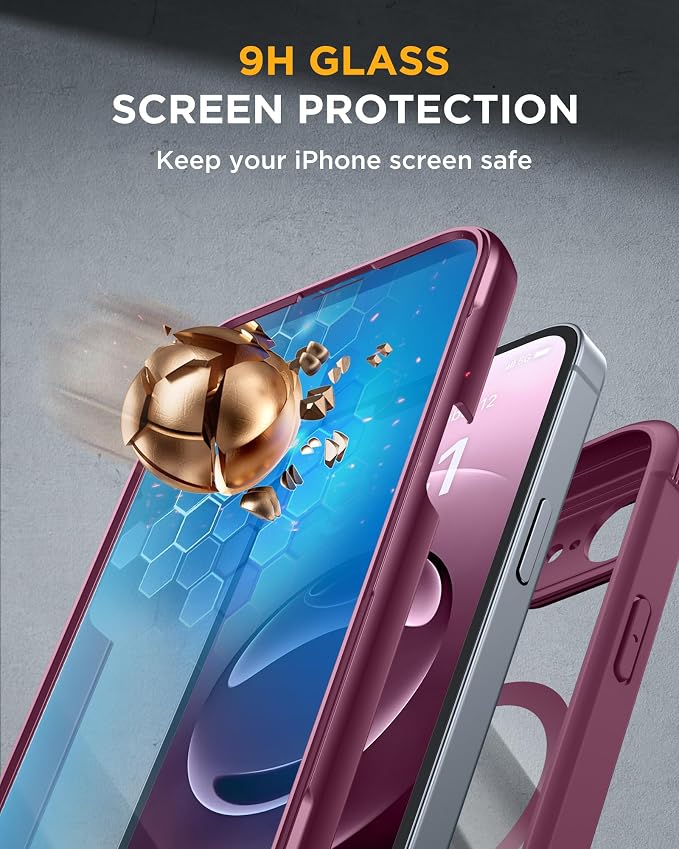 Miracase Magnetic for iPhone 16e Case Full-Body Phone - Image 3
