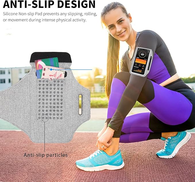 Running Armband with Earphone Bag Cell Phone Armband - Image 8