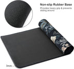 Dark Flower Large Mouse Pad, Gaming Keyboard Desk Pad, Extended Mouse Mat - Image 4