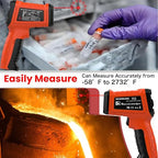 50:1 Infrared Thermometer Gun, -58°F to 2732°F Non-Contact Laser Temperature Gun - Image 9