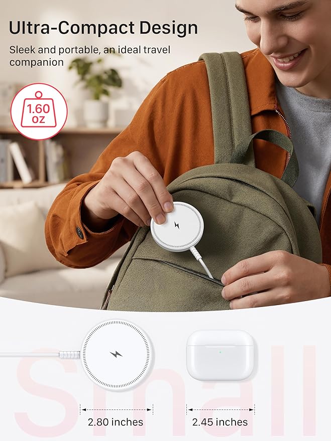 Magnetic Wireless Magsafe Charger iPhone: Charging Pad - Image 5