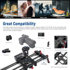 NEEWER 47.2”/120cm Motorized Camera Slider, App Wireless Control Carbon Fiber - Image 5