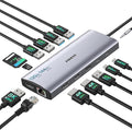 Triple Monitor Docking Station, 14-in-1 USB C Hub by iavkyu