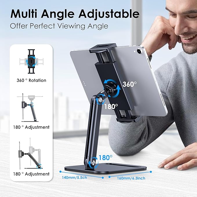 CreaDream Tablet Stand, Heavy Aluminum Tablet Holder - Image 3