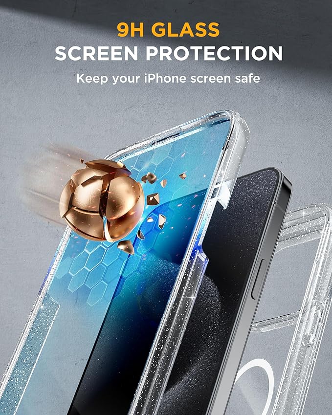 Miracase Magnetic for iPhone 15 Pro Max Case 6.7'' Full-Body Drop Proof Phone - Image 3