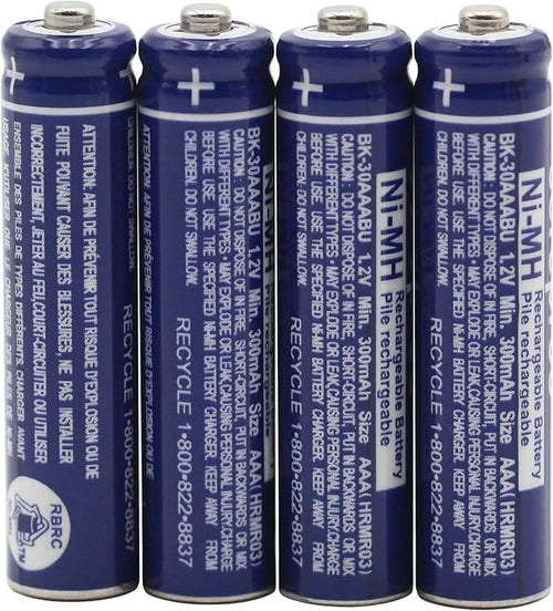 4-Pack BK-30AAABU Battery for Panasonic Cordless Phone BK30AAABU by Cerepros