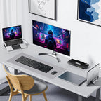 ALOANES Silvery Waterproof Desk Mat, Large Mouse Pad - Image 8
