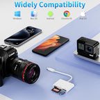 USB C SD Card Reader, 3-in-1 SD Card Adapter - Image 3
