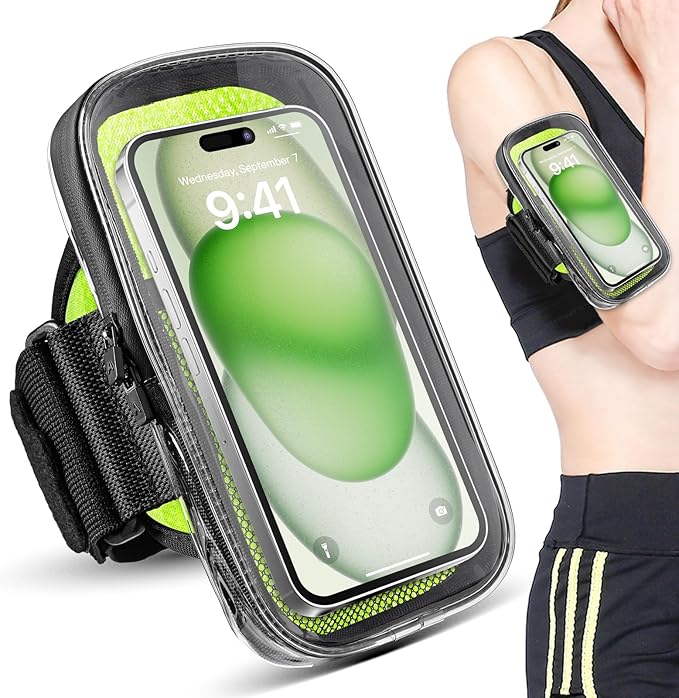 Clear Running Phone Holder Armband, Sports Armband Case by NITMTYOU