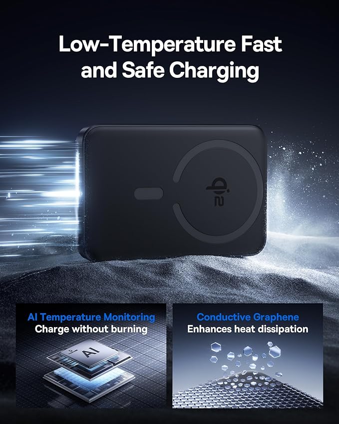 Baseus for MagSafe Portable Charger, Qi2 Certified 15W Wireless Magnetic Power - Image 5