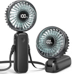 Portable Handheld Fan, 5000mAh Rechargeable Battery, Max 15H Cooling, 4 Speeds by COMLIFE
