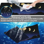 Mouse Pad, Large Moon Phase and Forest Desk Mat, Extended Non-Slip Gaming - Image 4