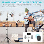 74" Flexible Phone Tripod, Tall Cell Phone Tripod - Image 2