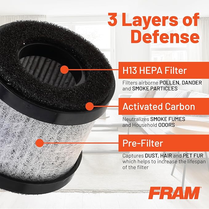 FRAM H13 HEPA Filtration Air Purifier Replacement Filter - Image 3