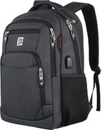 17 Inch Laptop Backpack, Business Anti Theft Slim Durable Laptops Backpack by Volher