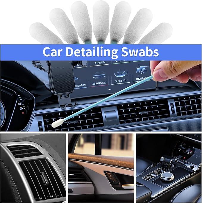 100 Pcs Solvent Resistant Professional Lint Free Swabs, 6.37" Long Handle Foam - Image 5