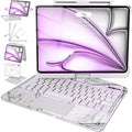 Intermerge for iPad 9th 10.2 inch Keyboard Case, 360° Transparent Multi-Touch by Intermerge