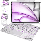 Intermerge Clear Keyboard Case for iPad Air 11", Air 5th/4th, Pro 11" 2022-2018 by Intermerge