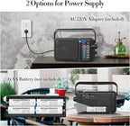 AM FM Radio with Best Reception, Battery Operated Radio or AC Power, Large Dial - Image 4