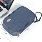 NISHEL Travel Cord Organizer Case, Double Layers Tech Electronic Bag, Essentials - Image 6