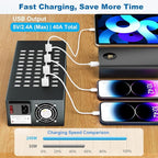 50 Port 200 Watt USB Charging Station, USB Fast Charger - Image 3