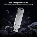 256GB External SSD up to 450MB/s Metal Housing, Dual Type C+ A USB 3.2 Gen 1 - Image 6
