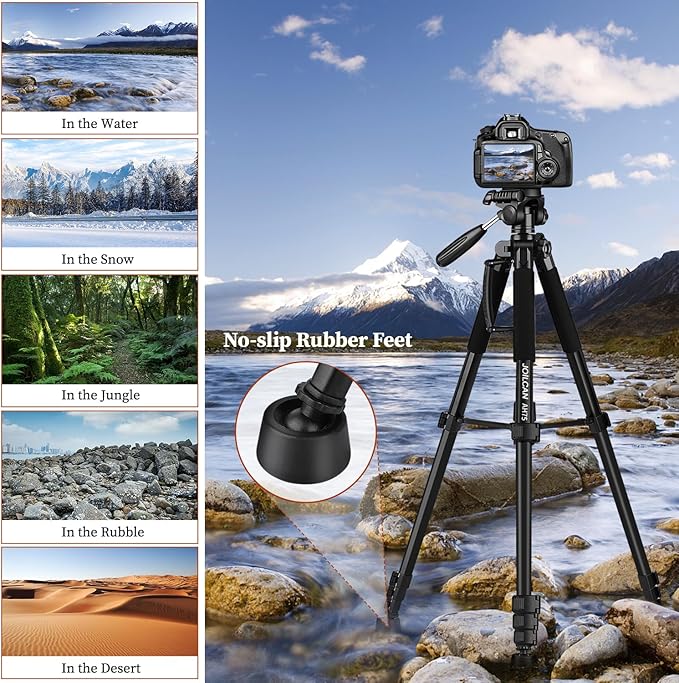 JOILCAN Tripod Camera Tripods, Heavy Duty Cameras Tripod Stand, Professional - Image 3