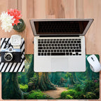 Gaming Desk Pad Large Extra Length Mysterious Forest Mouse Pad Keyboard Laptop - Image 6