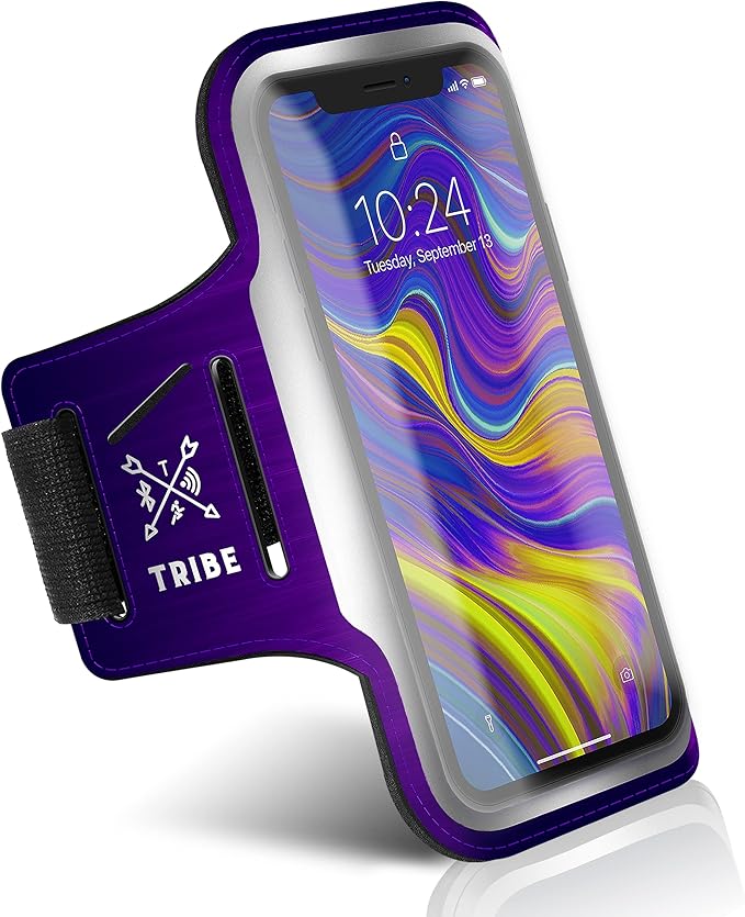 TRIBE Running Phone Holder Armband. iPhone & Galaxy Cell Phone Sports Arm Bands by Tribe