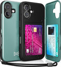 TORU CX Slim for iPhone 16 Case Wallet | Protective Shockproof Heavy Duty Cover by TORU