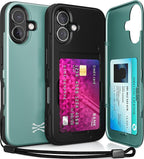 TORU CX Slim for iPhone 16 Case Wallet | Protective Shockproof Heavy Duty Cover by TORU
