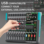 Depusheng PA8 Professional Audio Mixer Sound Board Console Desk System - Image 5