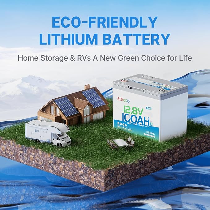 Redodo 12V 100Ah LiFePO4 Battery Bluetooth, Low-Temp Protection BCI Group 24 - Image 7