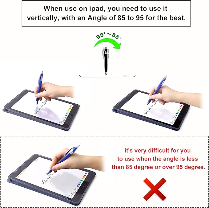 Skoloo Electronic Screen Touch Stylus, 14 Pack 2 in 1 Slim Long Click Ink - Image 4