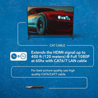 OREI 1x4 HDMI Extender Splitter Over Single Cable CAT6/7 1080P - Image 7