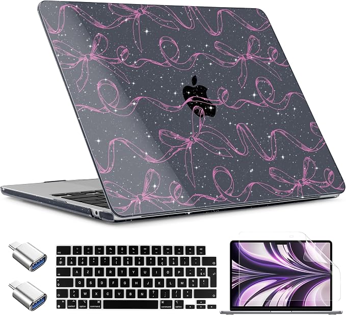 TWOLSKOO Compatible with M4 MacBook Air 13.6 inch Case 2025-2022 Release M4 by TWOLSKOO