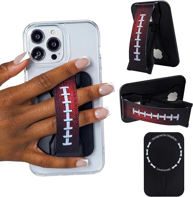 LoveHandle PRO MagSafe Compatible Magnetic Phone Grip w/Kickstand by LOVEHANDLE